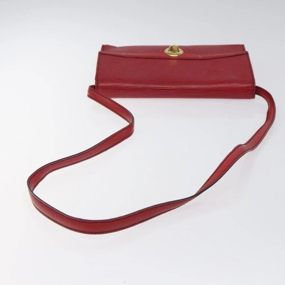 LOUIS VUITTON Epi Pochette Arche Shoulder Bag Red M52577 LV Auth 125313 - Picture 8 of 16